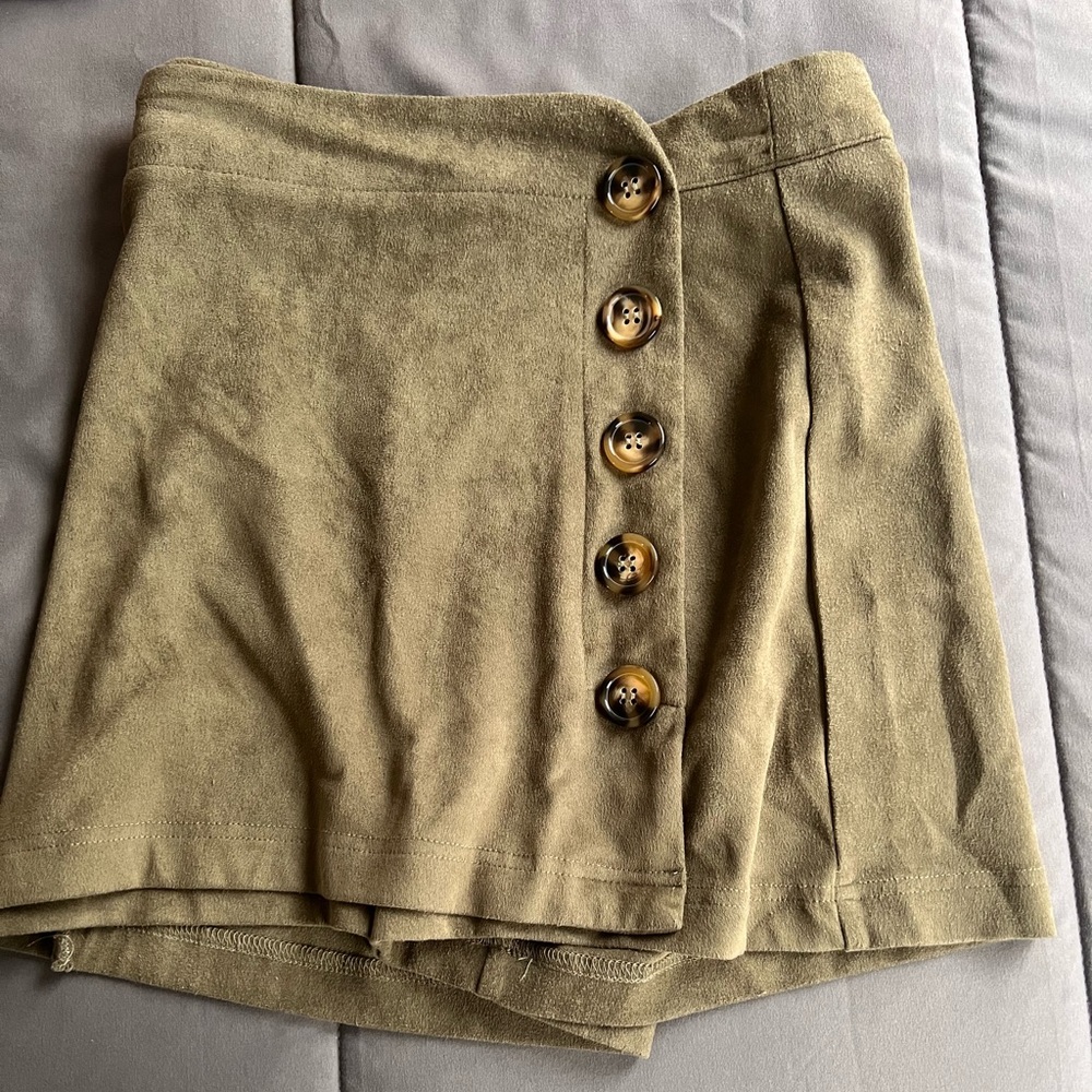 Suede Mini Skirt